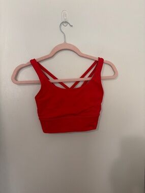 lululemon athletica Red Strappy Sports Bra